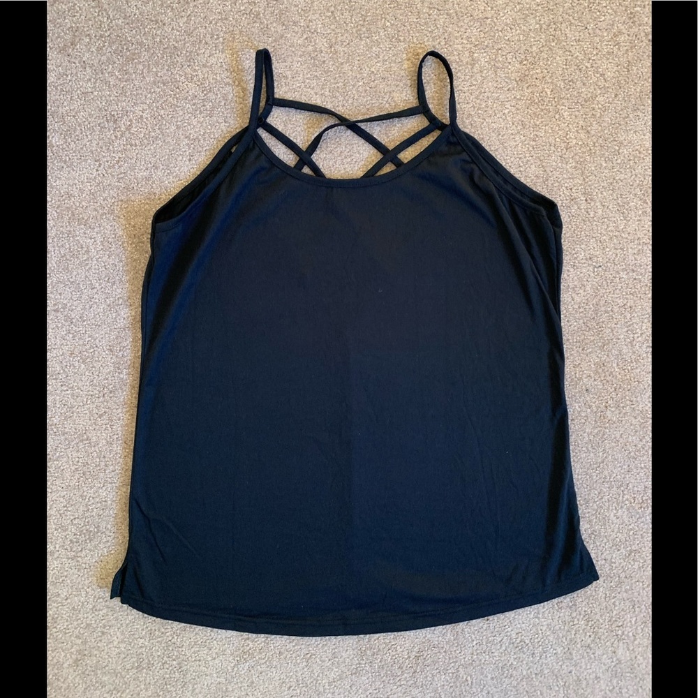 Black Strappy Tank Top